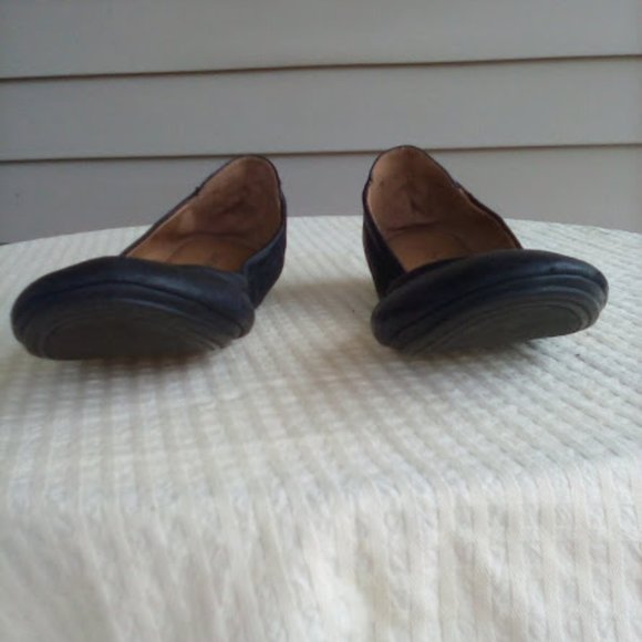 Lucky Brand ECHO Women's Ballet Flats Leather Black size 11 EUC - Picture 3 of 9